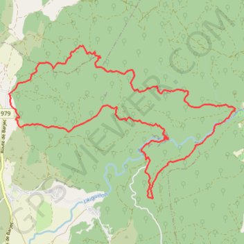 Trace GPS Gorges du Merderis - La Lèque, itinéraire, parcours