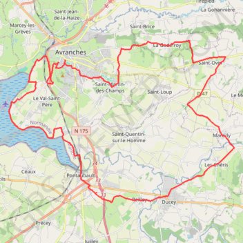 Trace GPS Ride activity, itinéraire, parcours