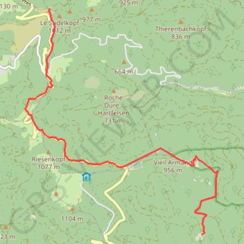 Trace GPS Marche Sudel, itinéraire, parcours