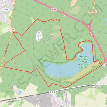 Trace GPS Forêt de Raismes et mare à Goriaux - Raismes, itinéraire, parcours