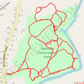 Trace GPS Westville Conservation Area Loop, itinéraire, parcours