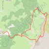 Trace GPS Les Rochers de l'Ours depuis les Espinasses, itinéraire, parcours