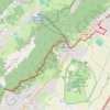 Trace GPS De Lumbin à la cascade de Crolles, itinéraire, parcours