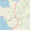 Trace GPS La Vélo Francette : Ouistreham - La Rochelle, itinéraire, parcours
