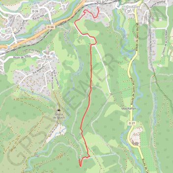 Trace GPS La redoute de Villefranche de Conflent-var, itinéraire, parcours