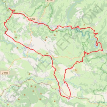 Trace GPS Les plus beaux villages de France en Aveyron, itinéraire, parcours