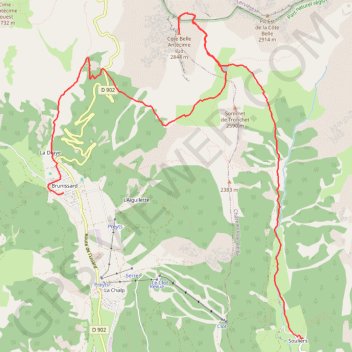 Trace GPS Tour du Queyras, j5, de Brunissard à Souliers, itinéraire, parcours