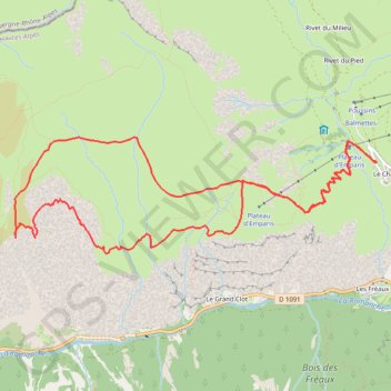 Trace GPS Lac Lérié (Emparis-Oisans), itinéraire, parcours