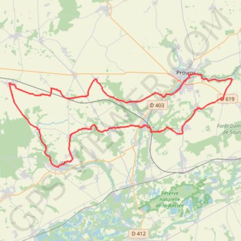 Trace GPS De Provins à Donnemarie-Dontilly-15443198, itinéraire, parcours