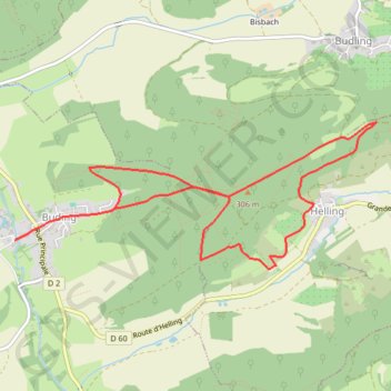 Trace GPS Les randonnées de la Canner - Le Hackenberg, itinéraire, parcours