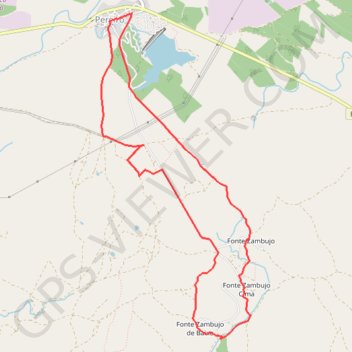 Trace GPS Alc-PR4 Caminhos da Fonte, itinéraire, parcours