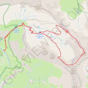 Trace GPS Pic de la Gela en boucle, itinéraire, parcours