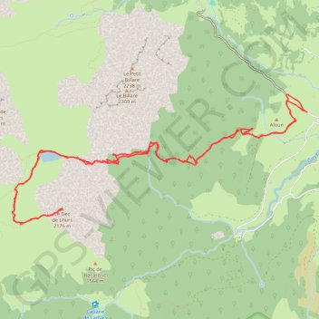 Trace GPS Dec de l'Hurs, itinéraire, parcours