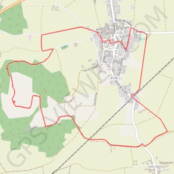 Trace GPS La tour de Courcourt, itinéraire, parcours