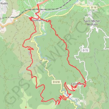 Trace GPS Bouleternere, itinéraire, parcours