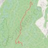 Trace GPS Cascades Gras et Tambour, itinéraire, parcours