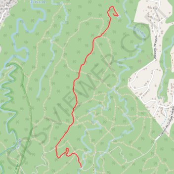 Trace GPS Cascades Gras et Tambour, itinéraire, parcours
