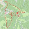 Trace GPS La passerelle d'Hautpoul à Mazamet, itinéraire, parcours