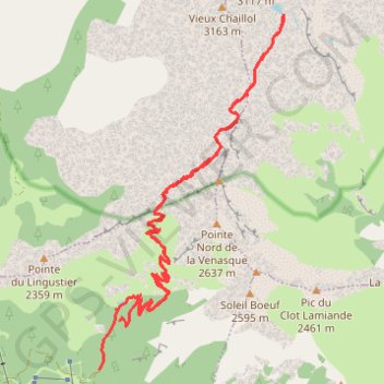 Trace GPS Chaillol lac de Malcros, itinéraire, parcours