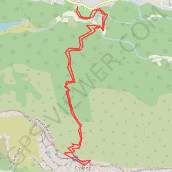 Trace GPS croix de provence vauvenargues les cabassols, itinéraire, parcours