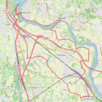 Trace GPS plan_d_eau_Colombier_29_km_D50m, itinéraire, parcours
