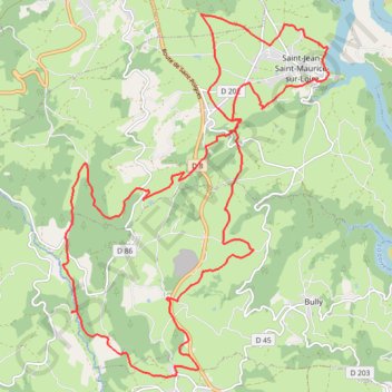 Trace GPS Rando de la Tour - Saint-Jean-Saint-Maurice-sur-Loire, itinéraire, parcours