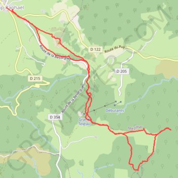 Trace GPS Raquettes - Le Truc et Sucs Ardéchois, itinéraire, parcours