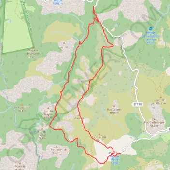 Trace GPS Haut Languedoc - Douch - PR Circuit du Valais, itinéraire, parcours