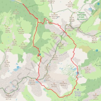 Trace GPS Tour des Pérics, itinéraire, parcours
