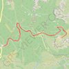 Trace GPS Montée au Plateau de la Caume, itinéraire, parcours