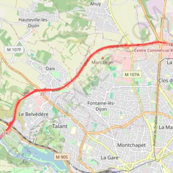 Trace GPS Porte ouverte sur la Lino, itinéraire, parcours