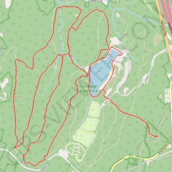 Trace GPS Greenbrier State Park, itinéraire, parcours