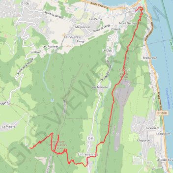 Trace GPS Col de la Cochette (Bauges), itinéraire, parcours