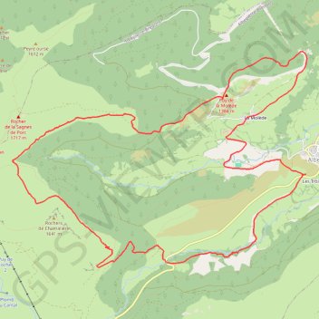 Trace GPS La montagne de la Molède - Albepierre-Bredons, itinéraire, parcours