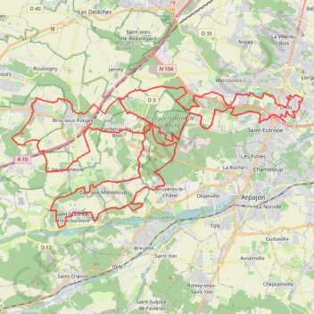 Trace GPS VTT80 La Tour 2022, itinéraire, parcours