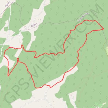 Trace GPS Saint Montan Font d'Urbe, itinéraire, parcours