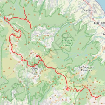Trace GPS 🚶 Trace de la grande traversée de la Réunion, itinéraire, parcours