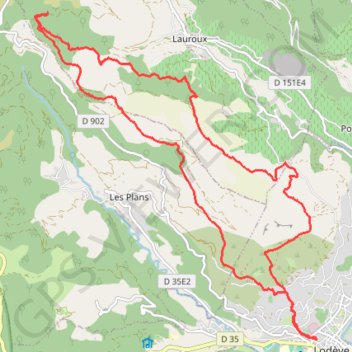 Trace GPS Plateau de Grézac, itinéraire, parcours