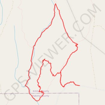 Trace GPS Loop bike in Wenas Wildlife Area, itinéraire, parcours