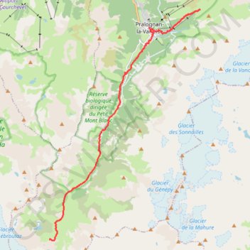 Trace GPS Pecclet Polset - Barmettes, itinéraire, parcours