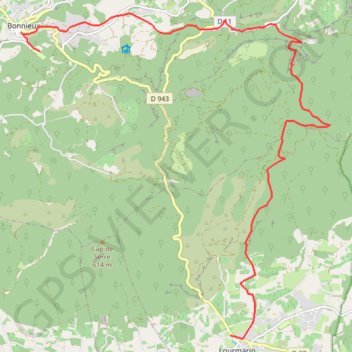 Trace GPS Laurmarin-Bonnieux, itinéraire, parcours