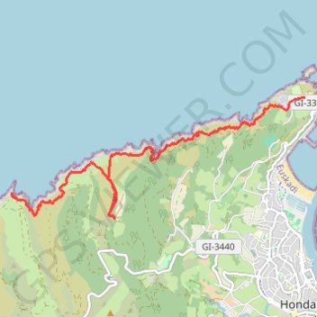 Trace GPS Higuer - Bioznar, itinéraire, parcours