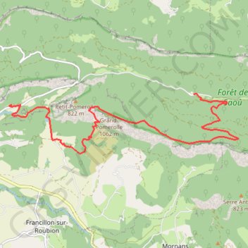 Trace GPS Grand Pomerolle, itinéraire, parcours