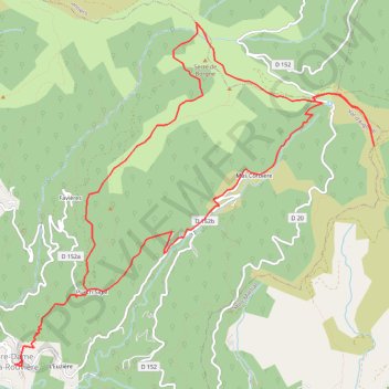 Trace GPS Le Fageas - Massif de l'Aigoual, itinéraire, parcours
