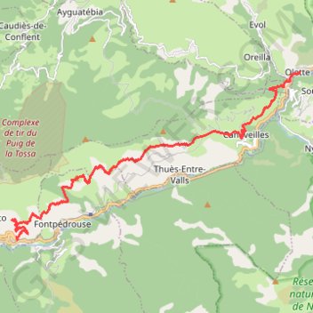 Trace GPS canal-sauro-olette, itinéraire, parcours