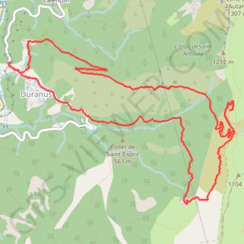 Trace GPS Rocca Spaviera, itinéraire, parcours