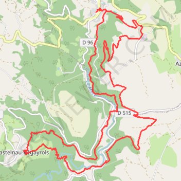 Trace GPS Trail de la Muse - Saint-Beauzély, itinéraire, parcours