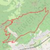 Trace GPS La Roche du Guet depuis Arbin, Montmélian, itinéraire, parcours