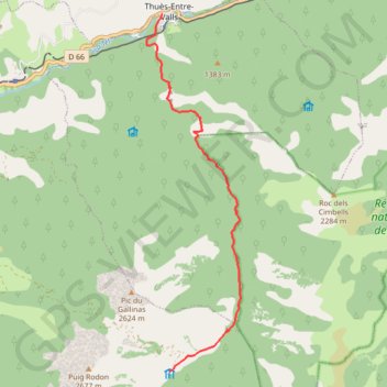 Trace GPS 1ère étape des gorges de Carança, itinéraire, parcours