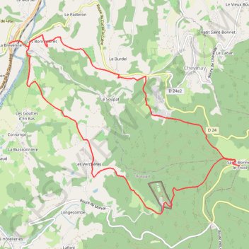 Trace GPS La Brévenne, itinéraire, parcours